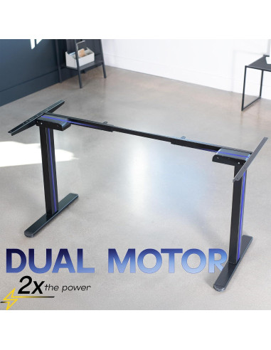 Marco de Escritorio Eléctrico VIVO DESK-V122EB Ajustable 72-120 cm