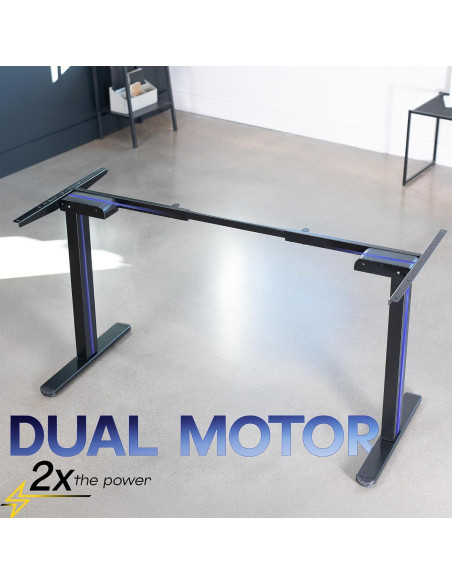 Marco de Escritorio Eléctrico VIVO DESK-V122EB Ajustable 72-120 cm
