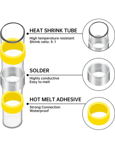 Kit de 520 Conectores de Alambre de Soldadura Amliber