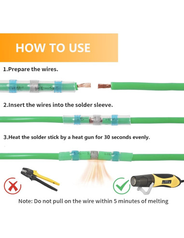 Kit de 520 Conectores de Alambre de Soldadura Amliber