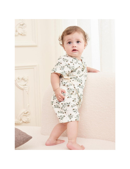 Bata de Kimono para Bebés BINIDUCKLING Muselina Algodón 0-24 Meses