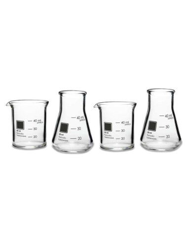 Vasos de Disparo de Beaker Tabla Periódica 50 ml - 4 Piezas