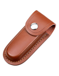 Funda de Cuchillo de Cuero Heclia 12.5 cm Marrón EDC