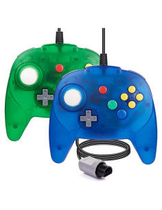 Paquete de 2 Controladores N64 Suily Joystick 182 cm