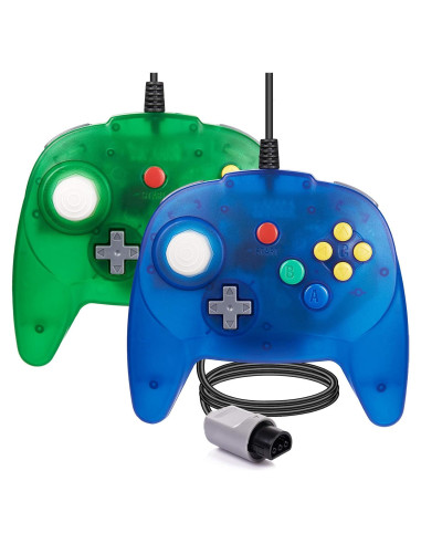 Paquete de 2 Controladores N64 Suily Joystick 182 cm