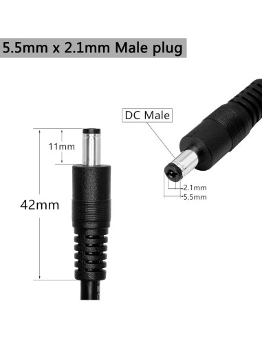 Cable de Carga USB 1.2m para Secador de Uñas LED MelodySusie