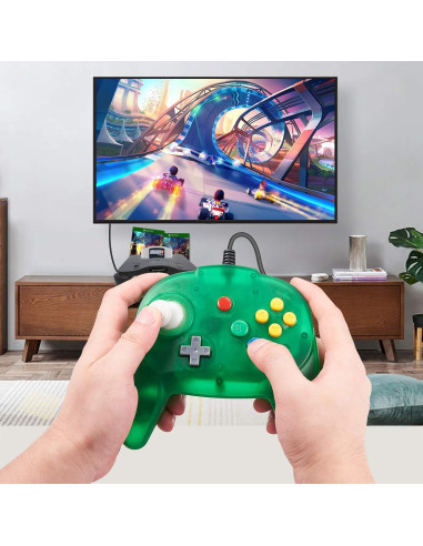 Paquete de 2 Controladores N64 Suily Joystick 182 cm