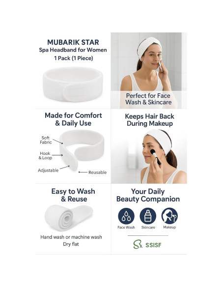 Banda de Spa MUBARIK STAR POINT para Mujeres - Suave y Ajustable