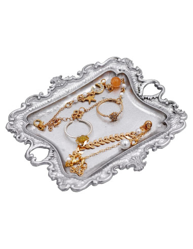 Plato de Joyas Antiguo Funly mee Plata 12.7 cm Vintage