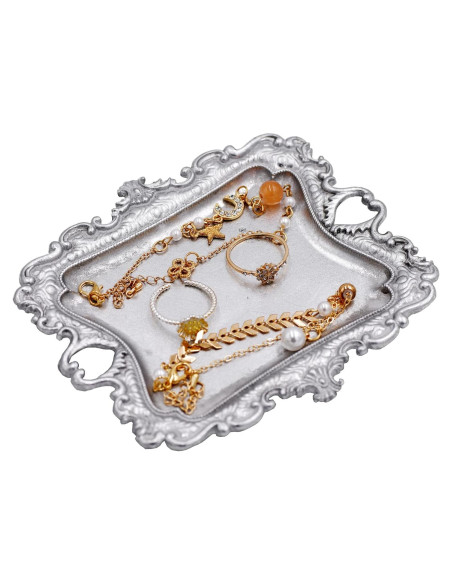 Plato de Joyas Antiguo Funly mee Plata 12.7 cm Vintage