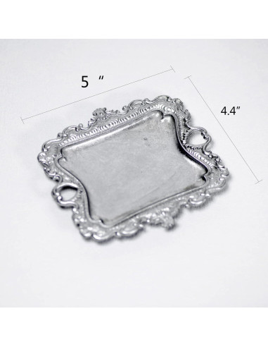 Plato de Joyas Antiguo Funly mee Plata 12.7 cm Vintage