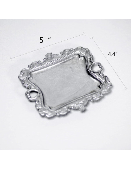 Plato de Joyas Antiguo Funly mee Plata 12.7 cm Vintage