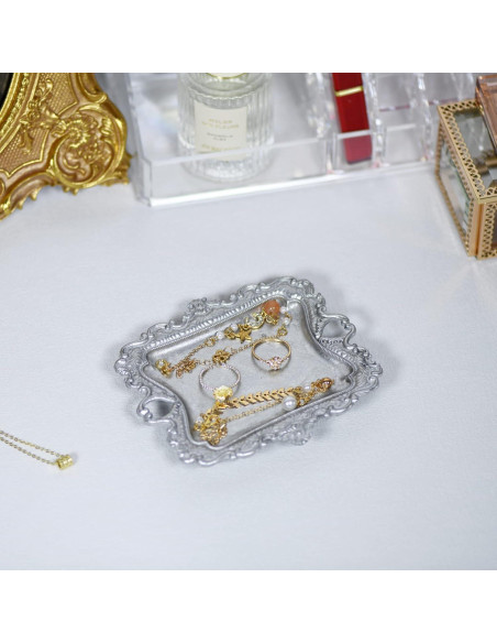 Plato de Joyas Antiguo Funly mee Plata 12.7 cm Vintage