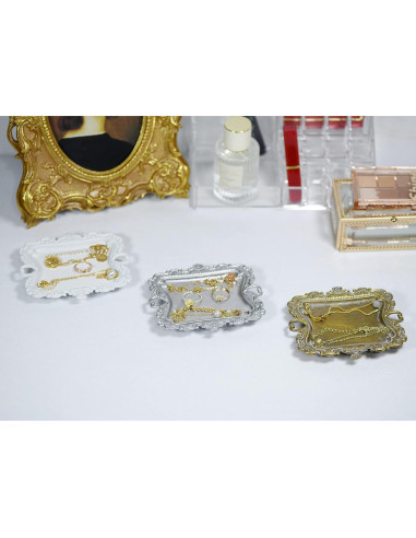 Plato de Joyas Antiguo Funly mee Plata 12.7 cm Vintage