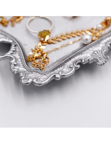 Plato de Joyas Antiguo Funly mee Plata 12.7 cm Vintage