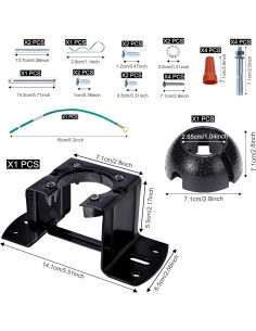 Soporte de Ventilador de Techo Genérico para Techo Inclinado 2