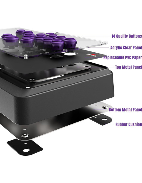 MAYFLASH F500 Flat Controlador Arcade Multi Compatibilidad