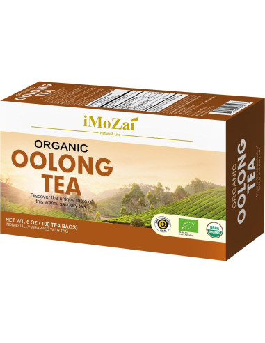 Té Oolong Orgánico Imozai 100 Bolsitas Individuales