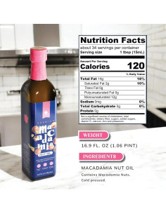 Aceite de Nuez de Macadamia y Albaricoque Gourmanity 500ml 2