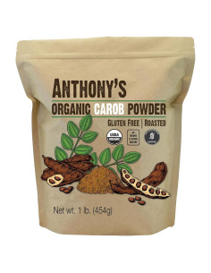 Polvo de Algarrobo Orgánico Anthony's 0.45 kg Sin Gluten