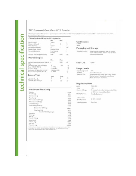 Polvo de Goma Guar JUJU - 22.68 kg - Espesante Natural