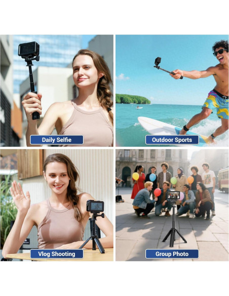 Mini Trípode Selfie JJC Negro para GoPro Hero y DJI Osmo