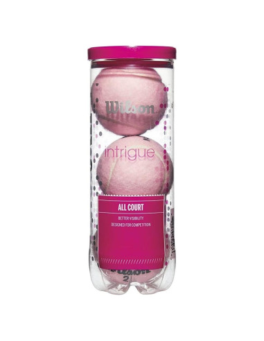Pelotas de Tenis Wilson Intrigue 3 Unidades Rosa