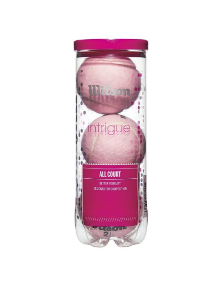 Pelotas de Tenis Wilson Intrigue 3 Unidades Rosa