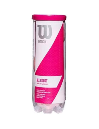Pelotas de Tenis Wilson Intrigue 3 Unidades Rosa