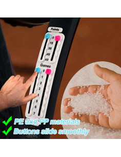 Contador de Puntuaciones de Tenis Uniharpa - Tablero Blanco 2P 2