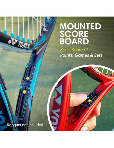 Conjunto de Tenis Scoring Right: Contador de Puntos y Cinta Métrica