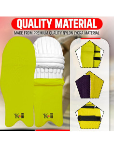 Cubiertas para almohadillas de bateo de cricket KM SPORTS - Impermeables y elásticas - Talla única 2