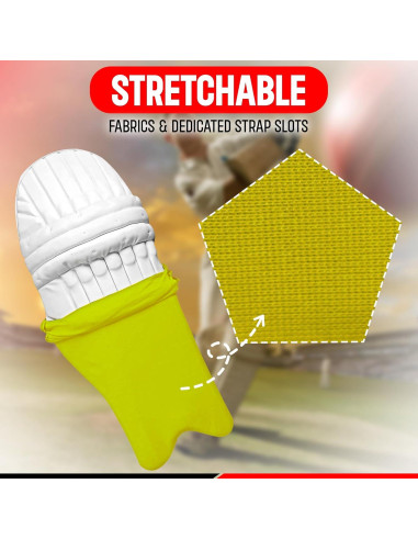 Cubiertas para almohadillas de bateo de cricket KM SPORTS - Impermeables y elásticas - Talla única