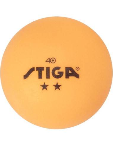 Pelotas de Ping Pong STIGA 2 Estrellas Naranjas - Paquete de 6