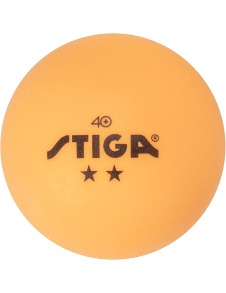 Pelotas de Ping Pong STIGA 2 Estrellas Naranjas - Paquete de 6