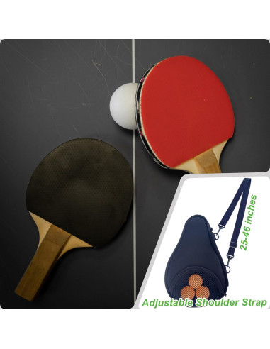 Funda de paleta de tenis de mesa CORECISE con bolsillo