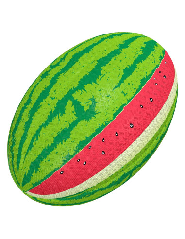 Balón de Rugby Gilbert Sandía Tamaño 5 - Goma Antideslizante