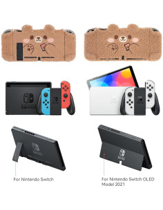 Funda Vintage para Nintendo Switch GeekShare con Tapas de Joystick 2