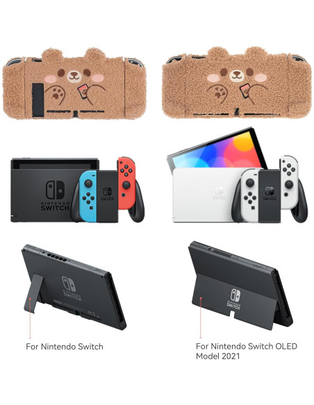 Funda Vintage para Nintendo Switch GeekShare con Tapas de Joystick