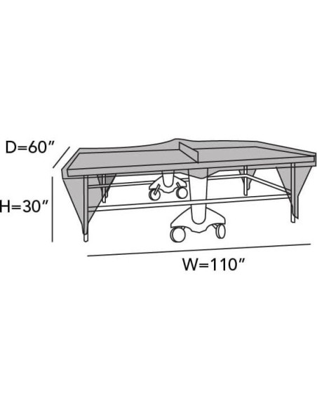 Cubierta para Mesa de Ping Pong Covermates 152x274x76 cm