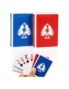 Barajas de Póker Jumbo TYYIHUA - 2 Paquetes, 6.35x8.89cm