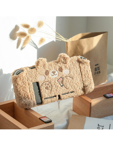 Funda Vintage para Nintendo Switch GeekShare con Tapas de Joystick