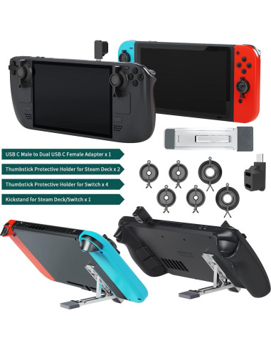 Set de Protectores de Joystick NATEFEMIN para Steam Deck y Switch