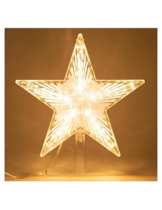 Estrella Decorativa para Árbol de Navidad LAWOHO 22 cm Luz Cálida