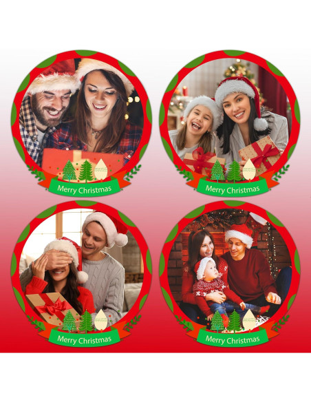 Estatua de Santa Claus con luces LED 25.4 cm Smadeer