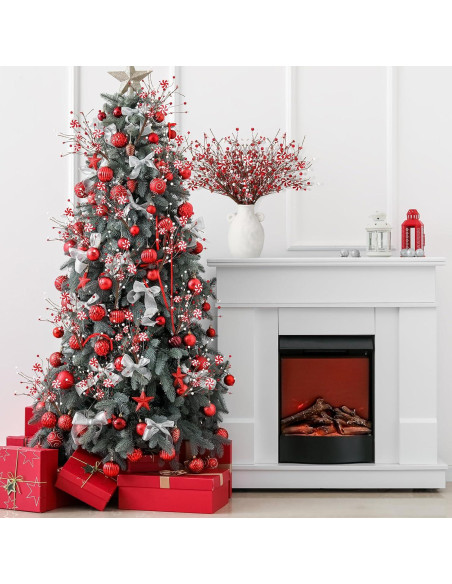 8 Adornos de Bastones de Caramelo CraftyDream para Navidad