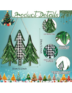 Cartel de Bienvenida Navideño Boao - Decoración de Madera 30.5 cm 2