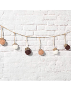 Guirnalda de Bellotas de Fieltro Boao 18 Pcs 10m Decoración 2
