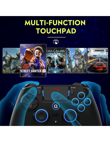 Controlador Inalámbrico QRD Spark N5 para PS4/PC/Móvil Controlador Inalámbrico QRD Spark N5 para PS4/PC/Móvil