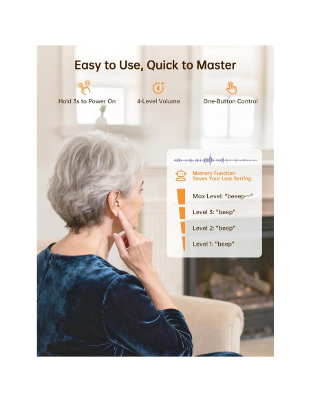 Ayudas Auditivas Recargables BIGPROT Mini Invisibles 100h